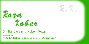 roza kober business card